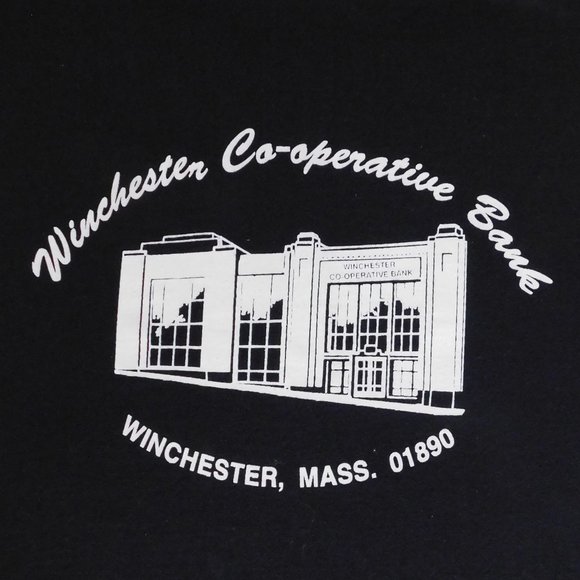 T Shirt Banking Winchester MA Co-Operative Bank Adult Size XL Extra Large - Picture 1 of 4